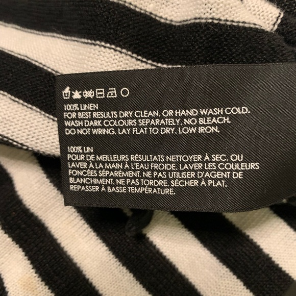 Black and white striped Club Monaco shirt - Picture 5 of 5